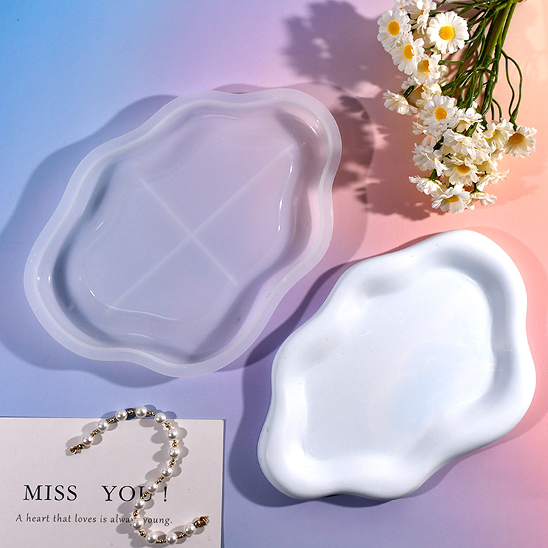 Irregular Cloud Shape Tray Sil - Candle Holder Supplies ulasan dan harga