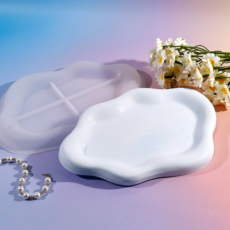 Irregular Cloud Shape Tray Sil - Candle Holder Supplies ulasan dan harga