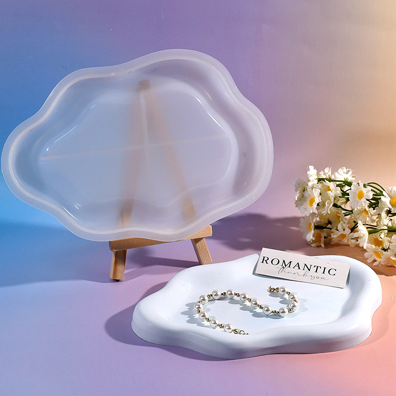 Irregular Cloud Shape Tray Sil - Candle Holder Supplies ulasan dan harga