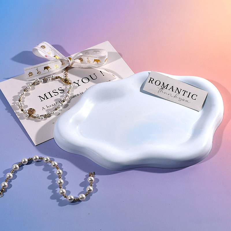 Irregular Cloud Shape Tray Sil - Candle Holder Supplies ulasan dan harga