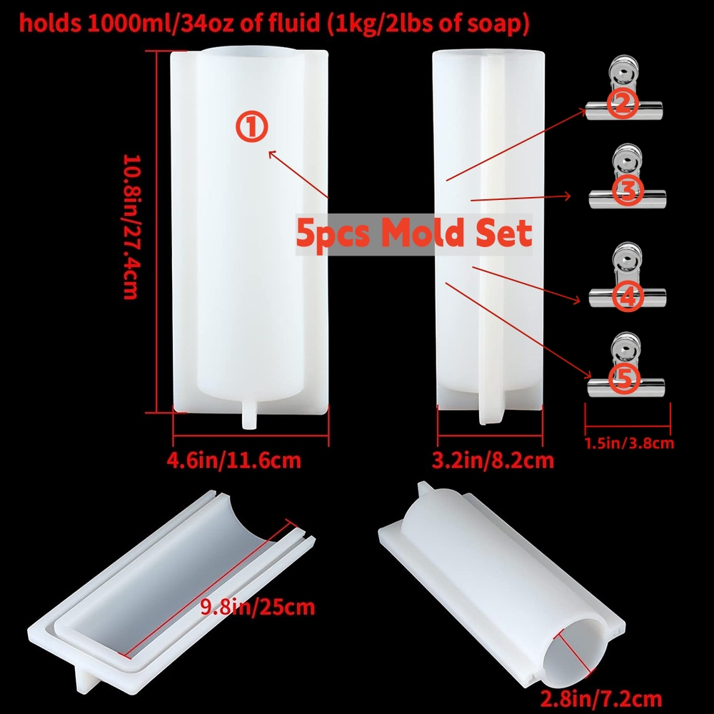 Big Cylinder Tube Soap Mold wi - Candle Supplies Store ulasan dan harga