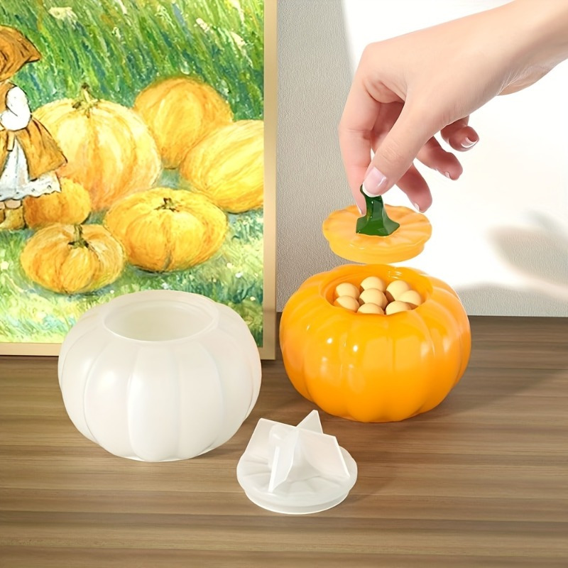 2pcs Pumpkin Jar Silicone Mold - Candle Holder Supplies ulasan dan harga