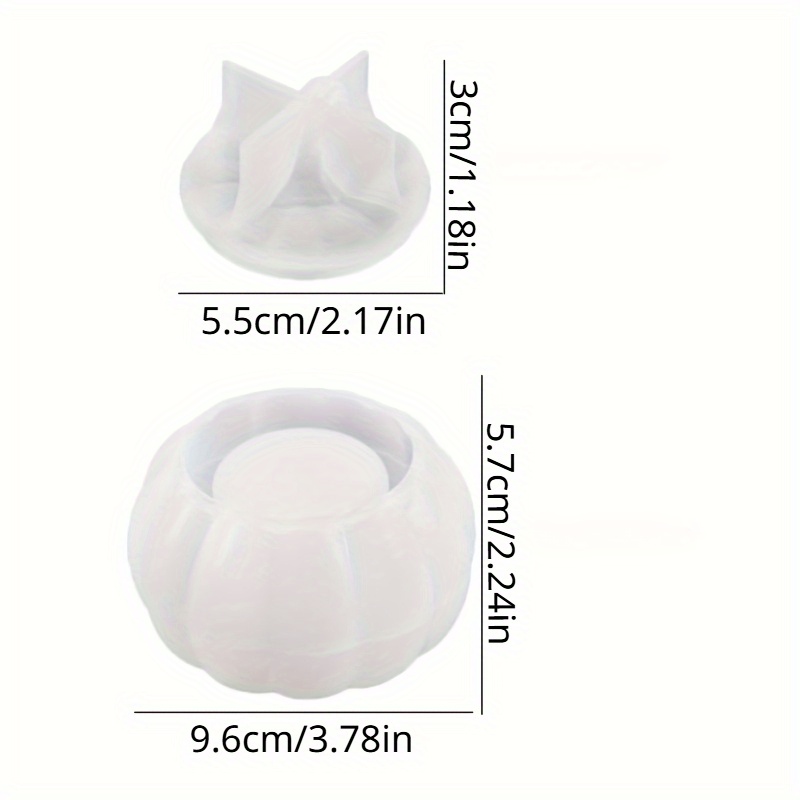 2pcs Pumpkin Jar Silicone Mold - Candle Holder Supplies ulasan dan harga