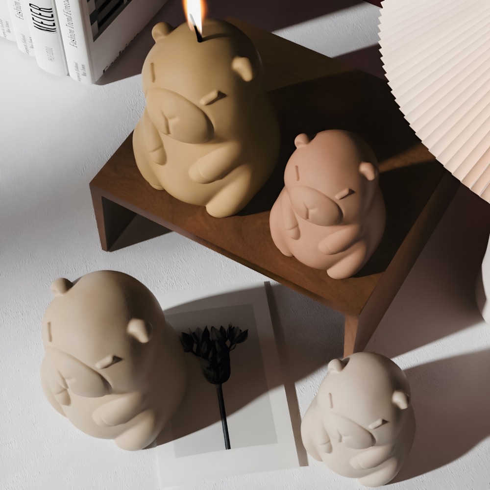 Standing Capybara Scent Candle - Candle Supplies Store ulasan dan harga