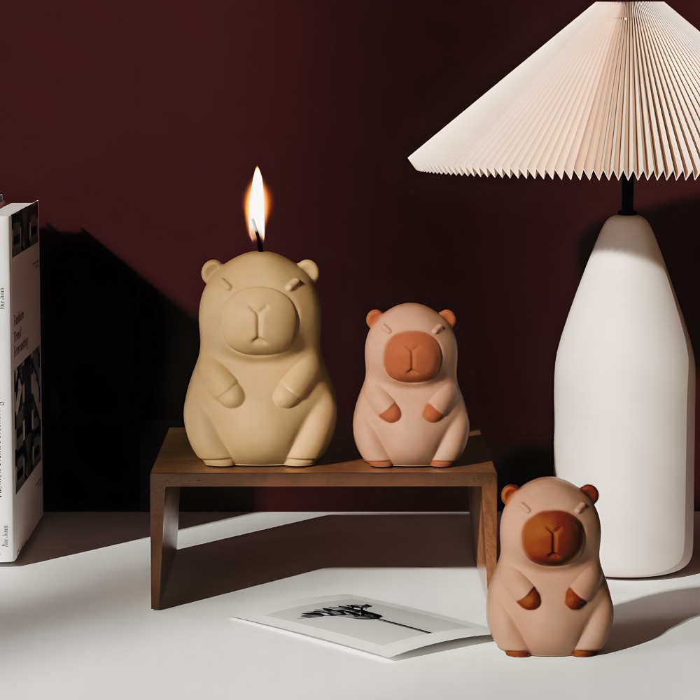 Standing Capybara Scent Candle - Candle Supplies Store ulasan dan harga