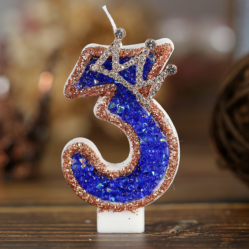 Blue Birthday Numbers Candles  - Candle Supplies Luxury ulasan dan harga