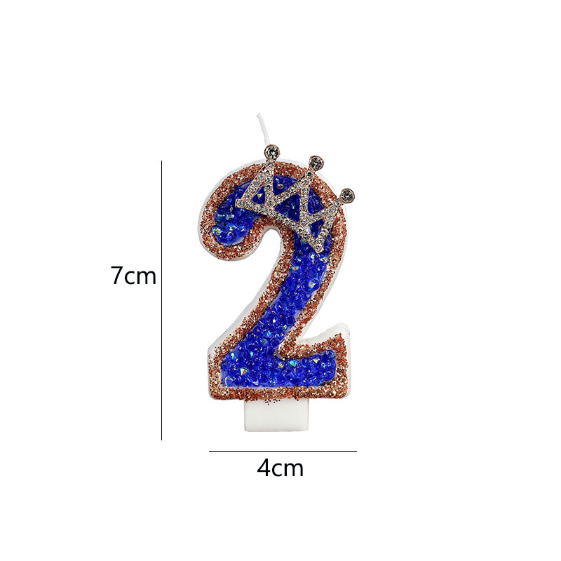 Blue Birthday Numbers Candles  - Candle Supplies Luxury ulasan dan harga