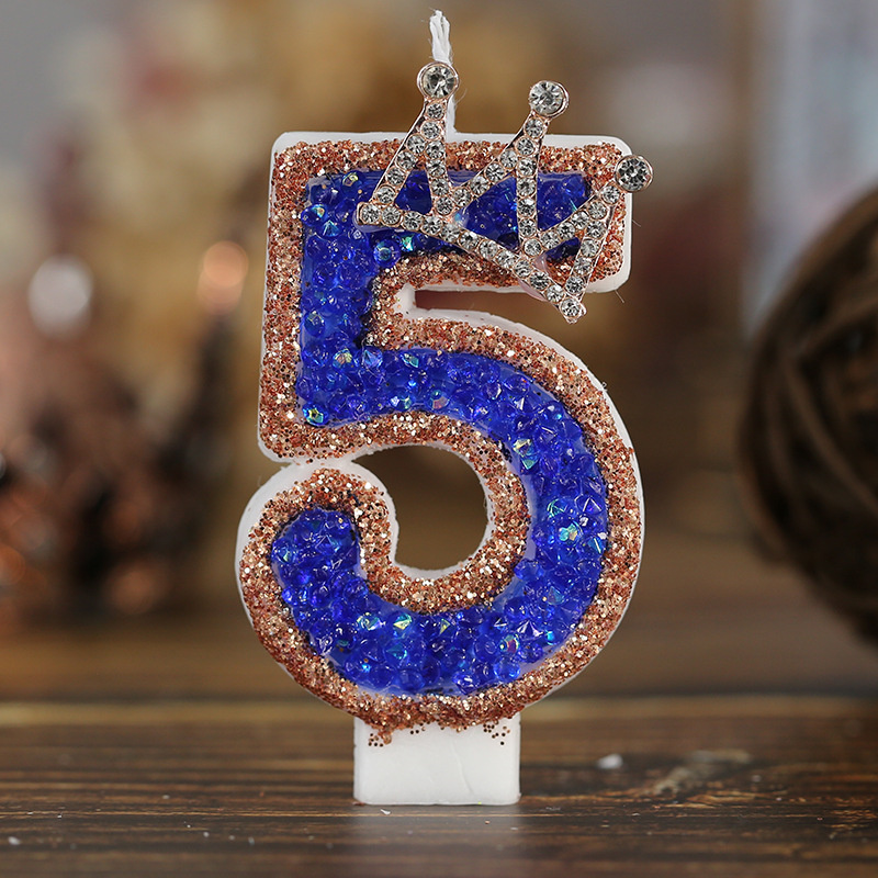 Blue Birthday Numbers Candles  - Candle Supplies Luxury ulasan dan harga