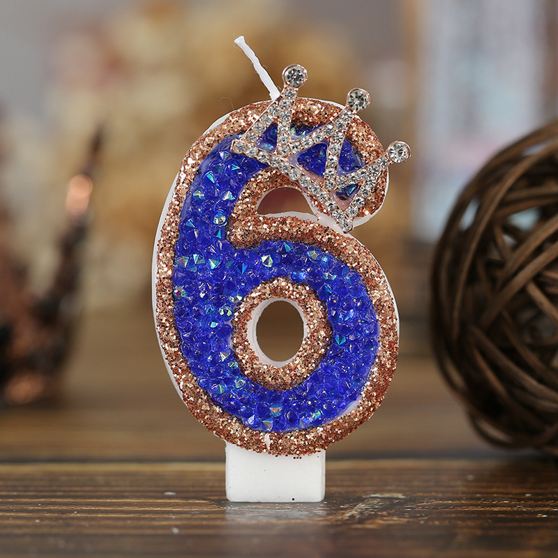 Blue Birthday Numbers Candles  - Candle Supplies Luxury ulasan dan harga