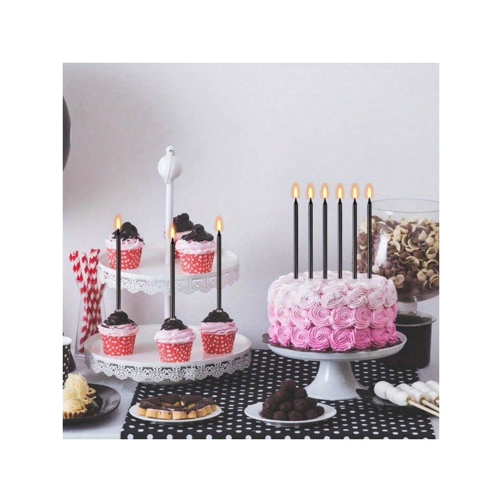 24 Pieces Metallic Candle Long - Candle Holder Supplies ulasan dan harga