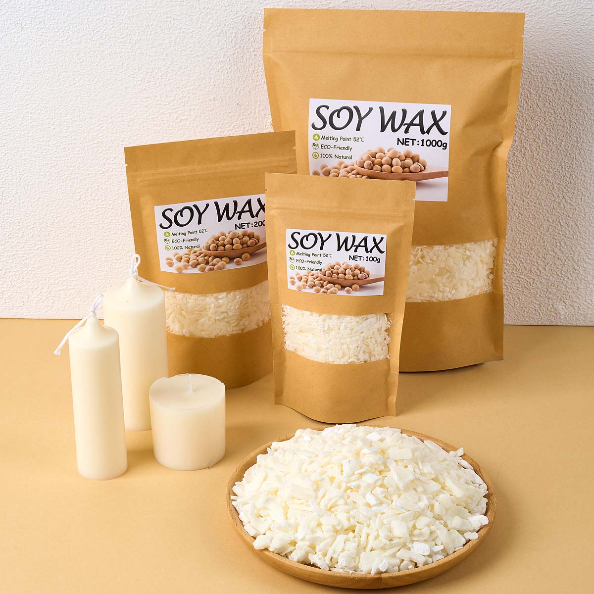 1 Pounds Pure White Soy Wax Fo - Candle Supplies Store ulasan dan harga