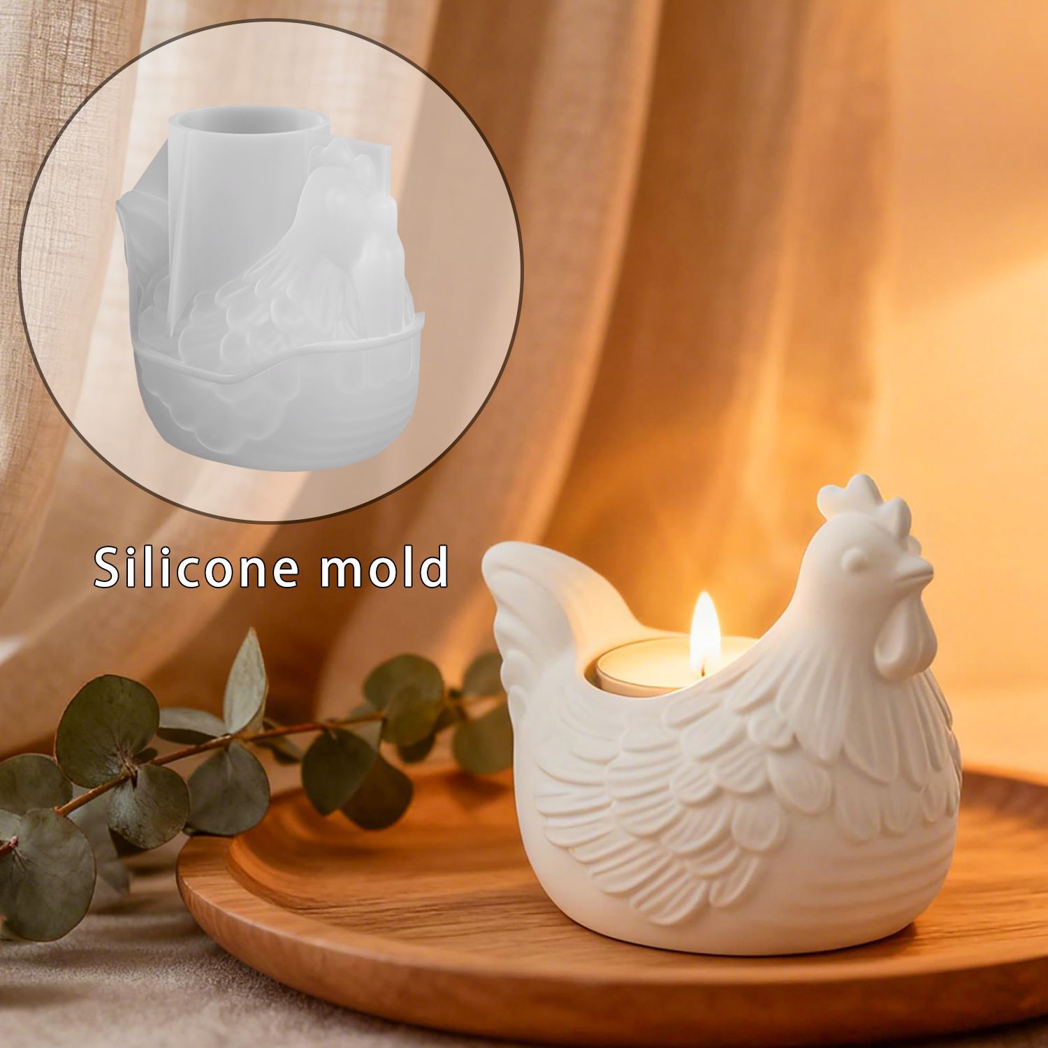 DIY 3D Little Chicken Candle H - Candle Holder Supplies ulasan dan harga