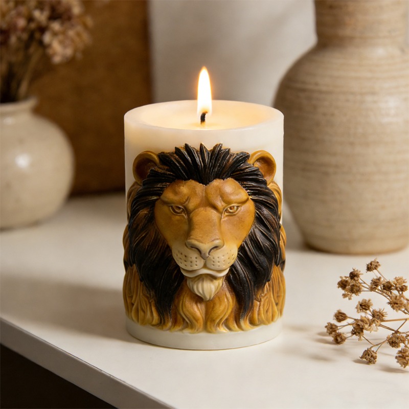 Animals Lion Candle Molds Sili - Candle Supplies Luxury ulasan dan harga