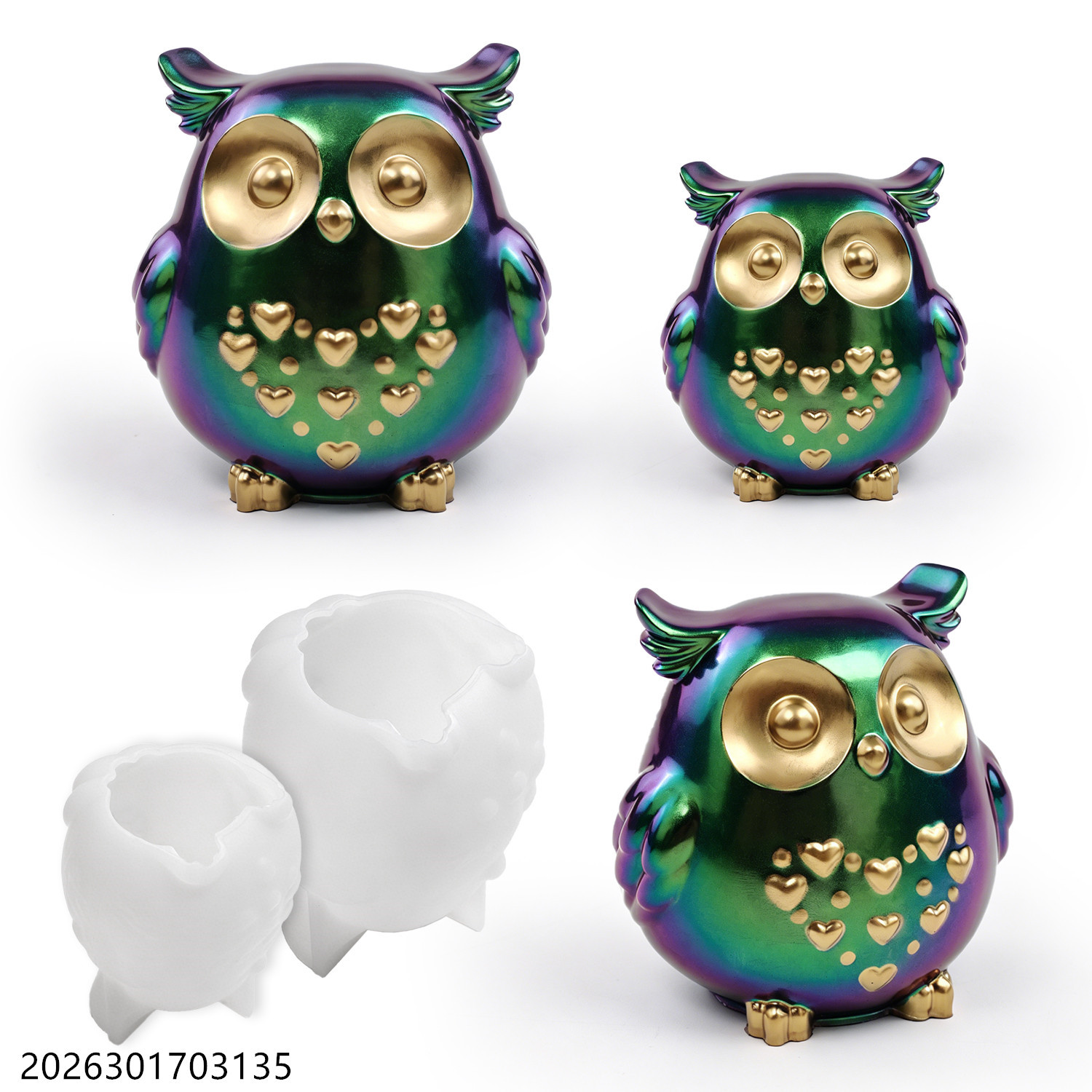 Owl Silicone Mold 3D Bird Shap - Candle Holder Supplies ulasan dan harga