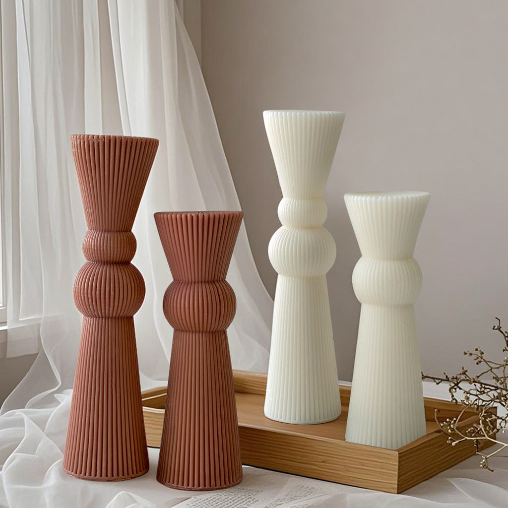 DIY Long Rod Striped Pillar Ca - Candle Supplies Store ulasan dan harga