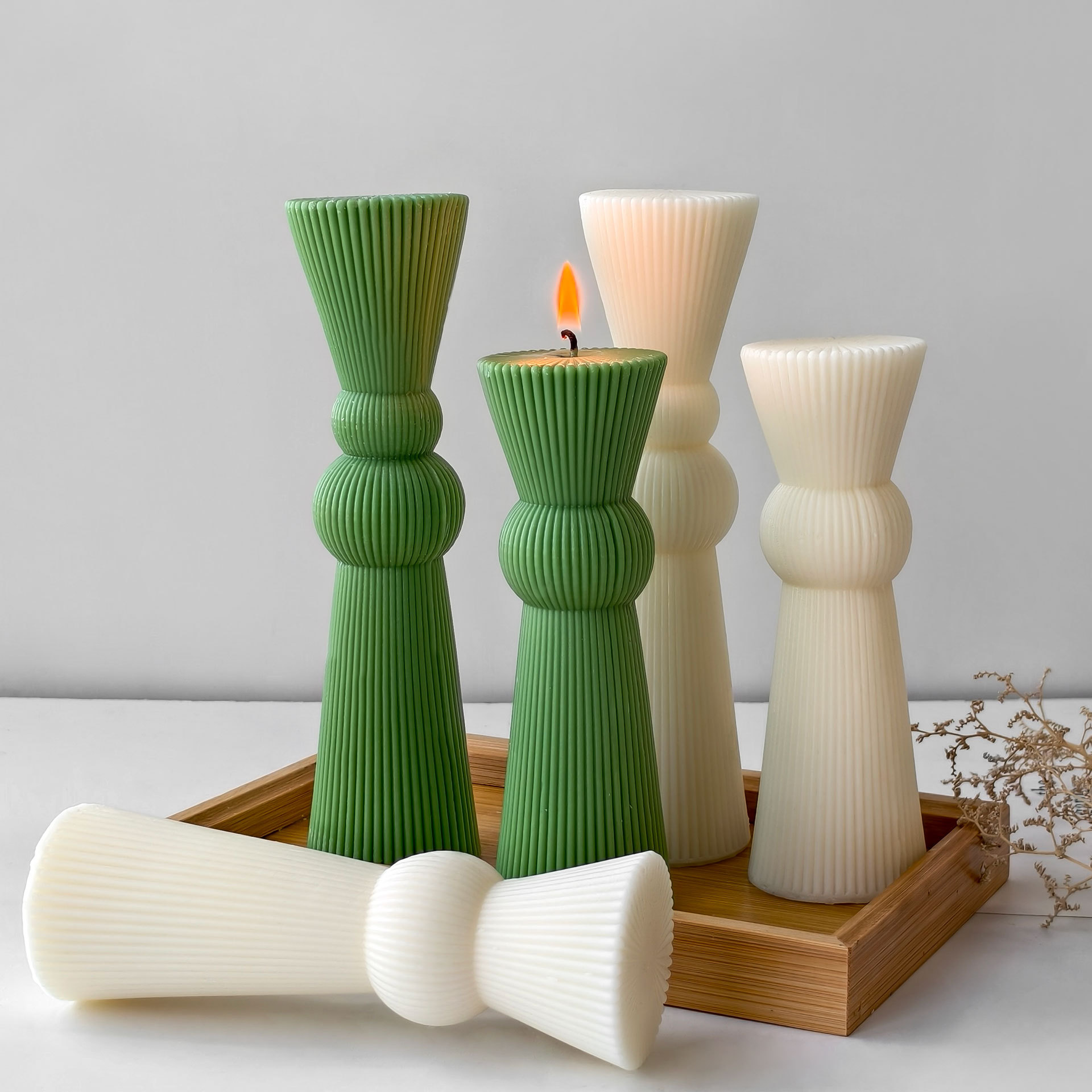 DIY Long Rod Striped Pillar Ca - Candle Supplies Store ulasan dan harga
